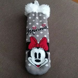 5 for $20!Disney Minnie Mouse faux fur lined socks